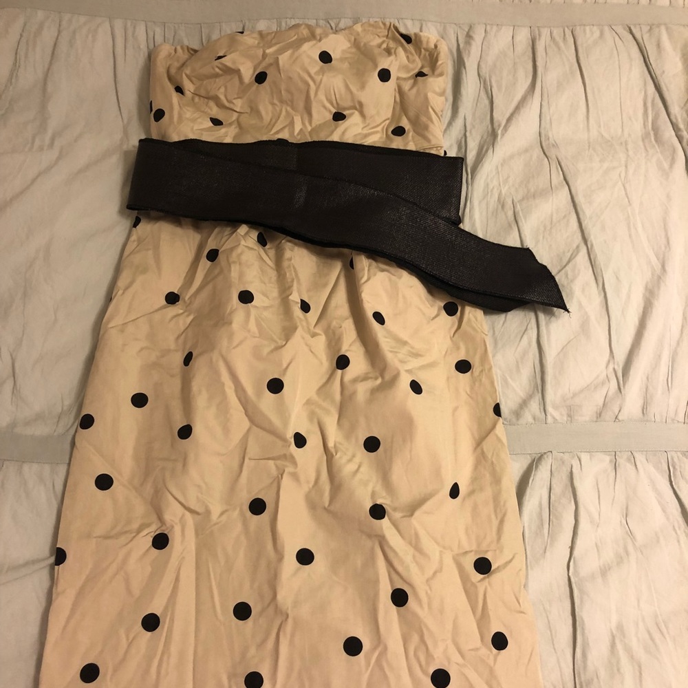 Dress with black sash